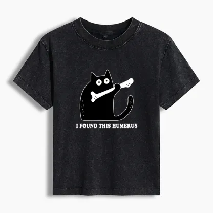 Tokyo-Tiger Cat Found This Humerus Washed T-shirt