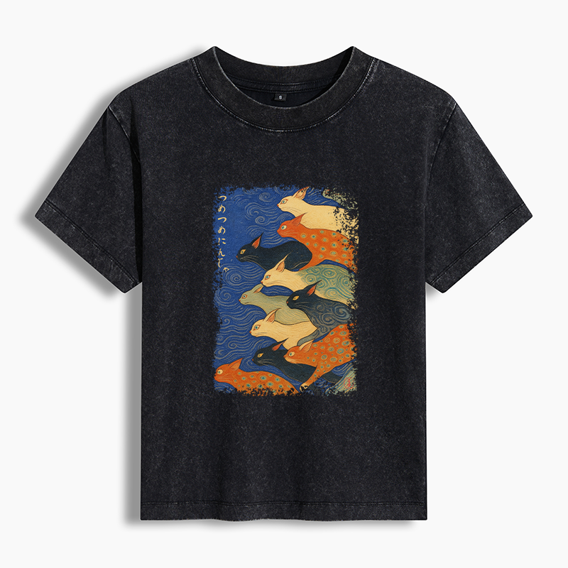 Tokyo-Tiger Claw-some Ninja Washed T-shirt