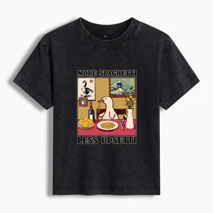 Tokyo-Tiger More Spaghetti Less Upsetti Goose Washed T-shirt