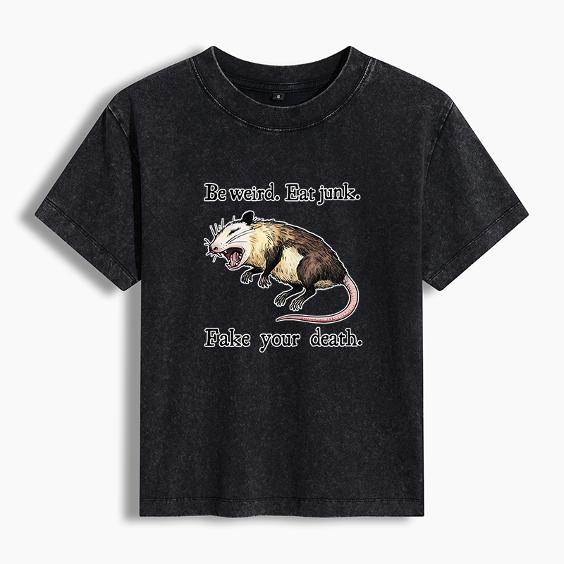 Tokyo-Tiger Possum Playing Dead Washed T-shirt