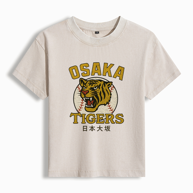 Tokyo-Tiger Funny Osaka Tigers Washed T-shirt