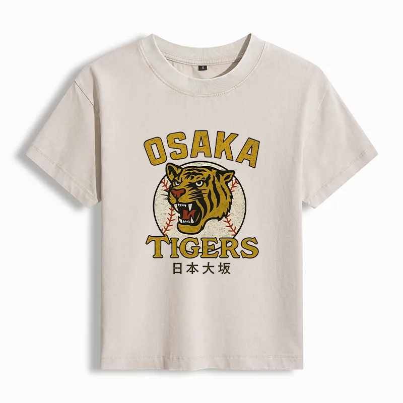 Tokyo-Tiger Funny Osaka Tigers Washed T-shirt