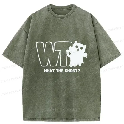 Tokyo-Tiger What The Ghost? Washed T-Shirt