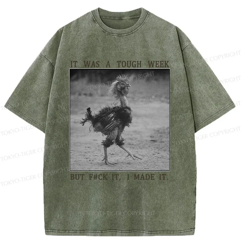 Tokyo-Tiger Successful Chicken Washed T-Shirt Sale