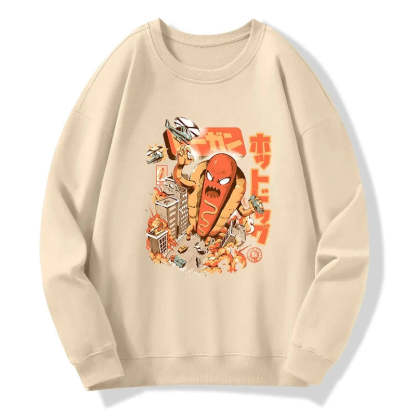 Tokyo-Tiger Great Hot Dog Kaiju Japanese Sweatshirt