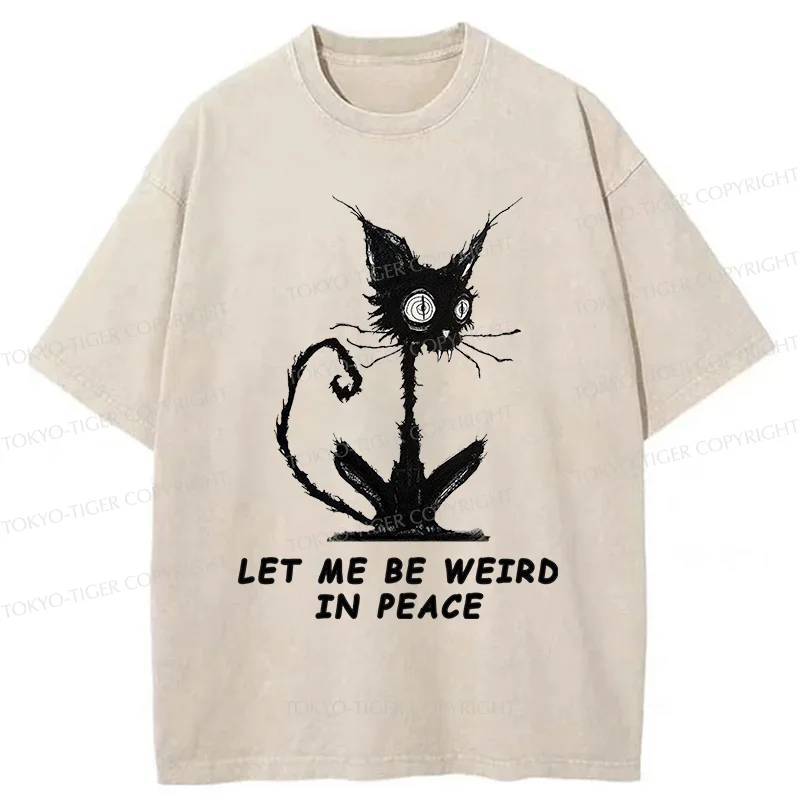 Tokyo-Tiger Cat Gradually Became Strange Washed T-Shirt
