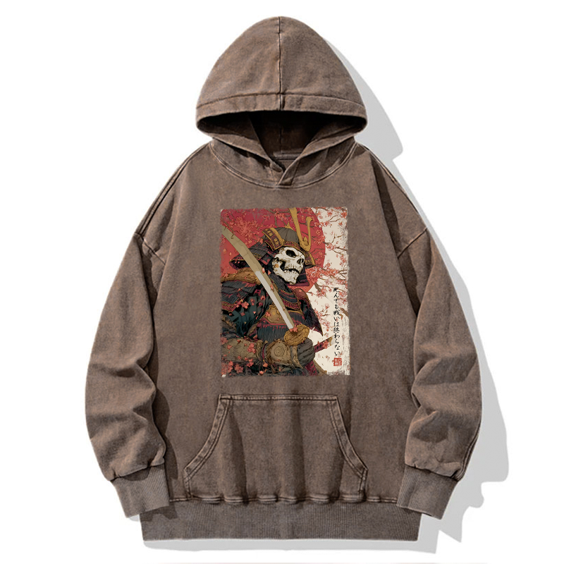 Tokyo-Tiger Samurai Under The Sakura Washed Hoodie