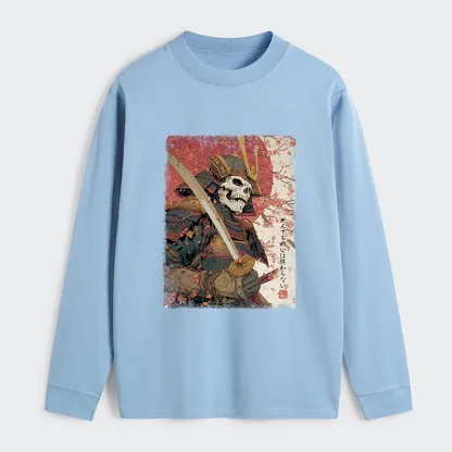 Tokyo-Tiger Samurai Under The Sakura Classic Long Sleeve T-Shirt