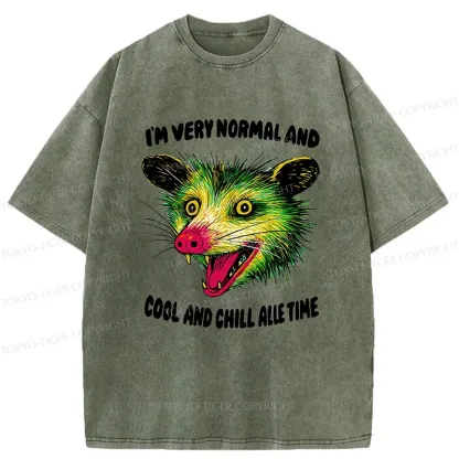 Tokyo-Tiger Psychedelic Possum Washed T-Shirt
