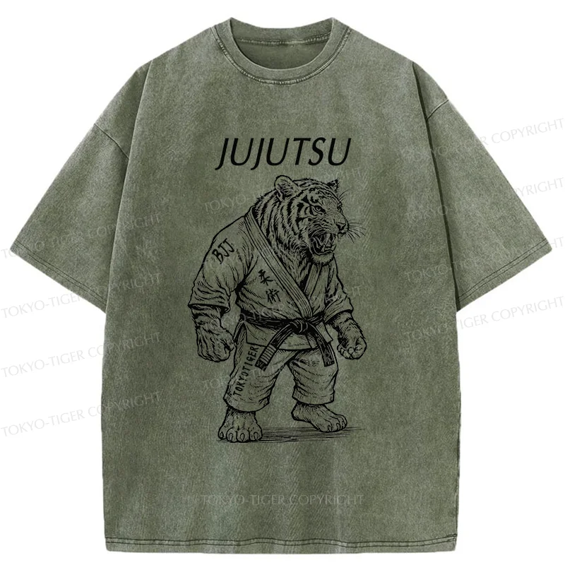 Tokyo-Tiger Judo Tiger Washed T-Shirt