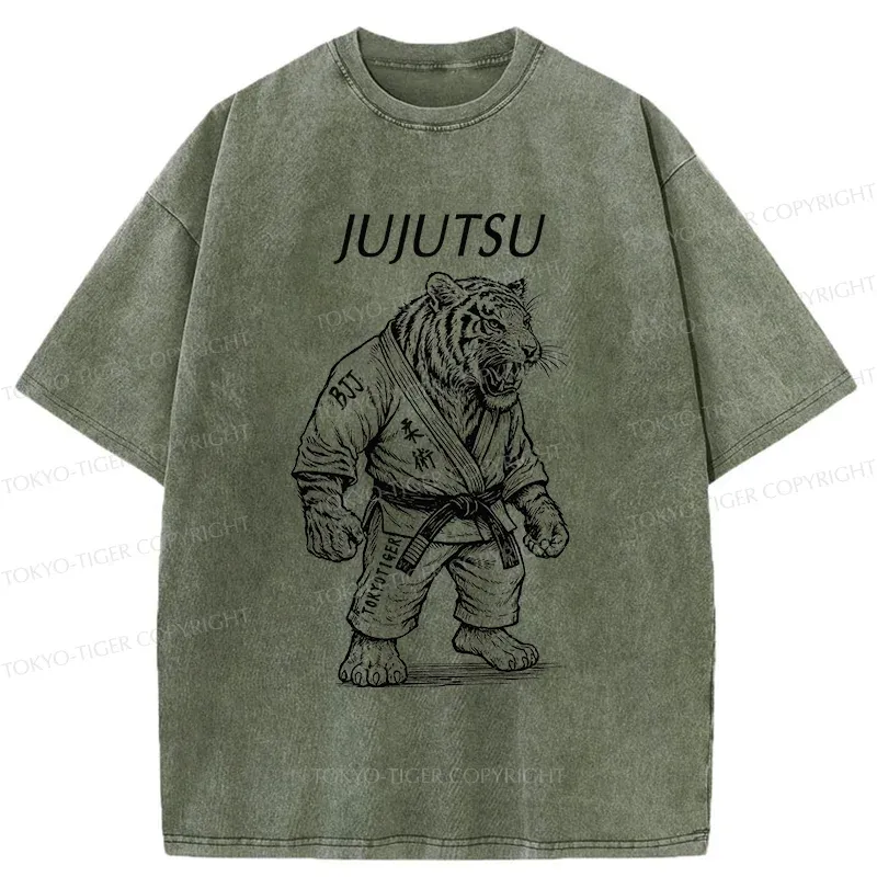 Tokyo-Tiger Judo Tiger Washed T-Shirt Sale