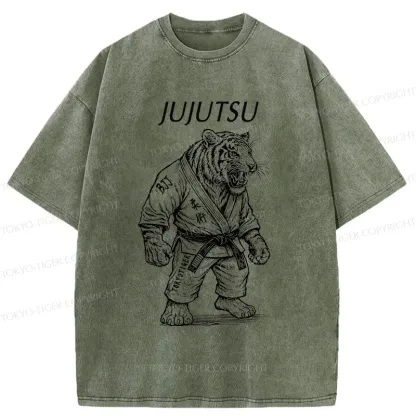 Tokyo-Tiger Judo Tiger Washed T-Shirt