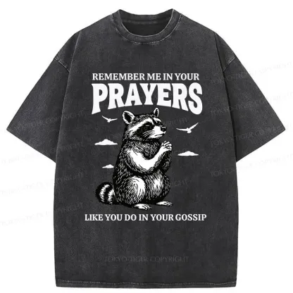 Tokyo-Tiger Raccoon Prayer Washed T-Shirt