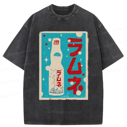 Tokyo-Tiger Retro Soda Washed T-Shirt