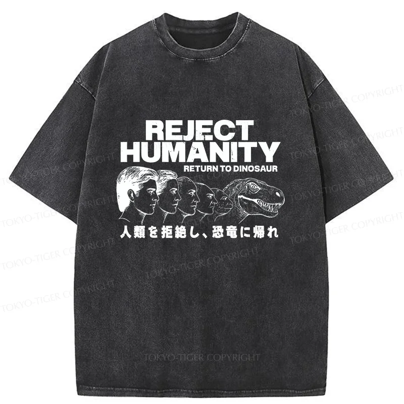 Tokyo-Tiger Return To Dinosaur Washed T-Shirt