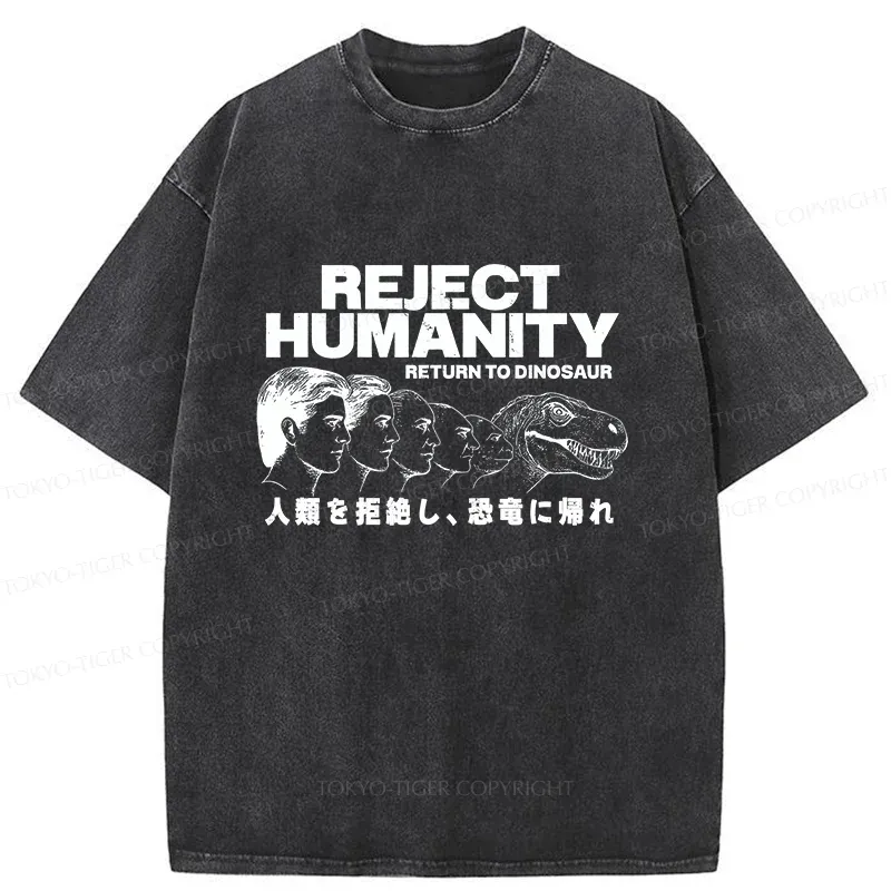 Tokyo-Tiger Return To Dinosaur Washed T-Shirt