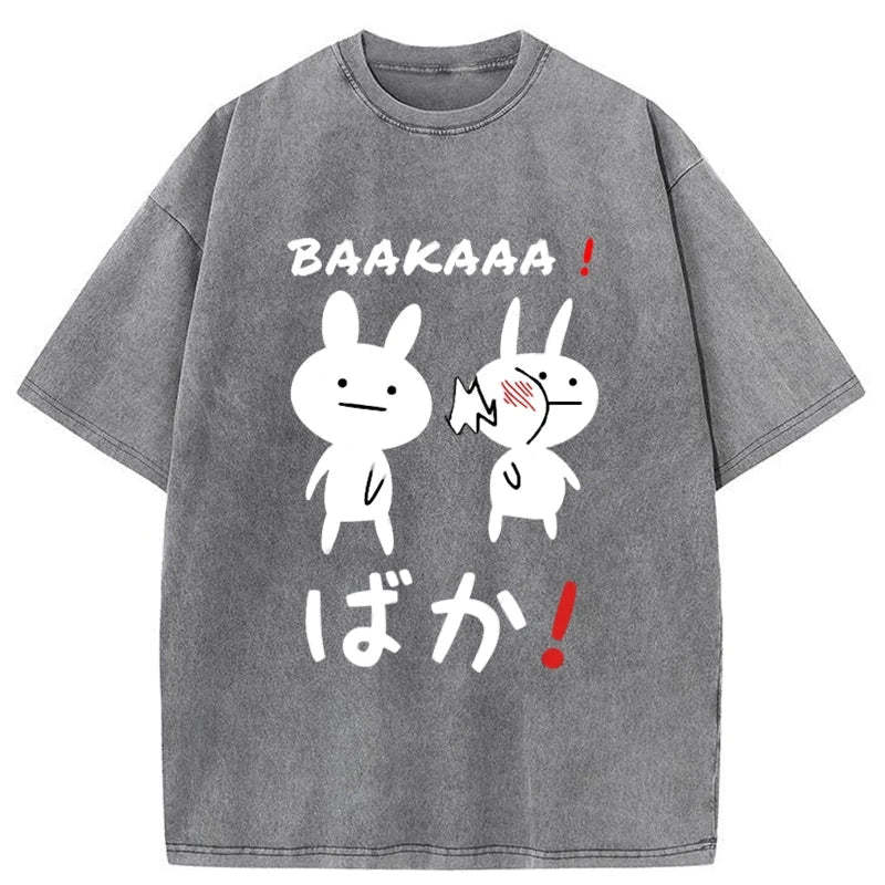 Tokyo-Tiger Anime Baka Manga Slap Washed T-Shirt