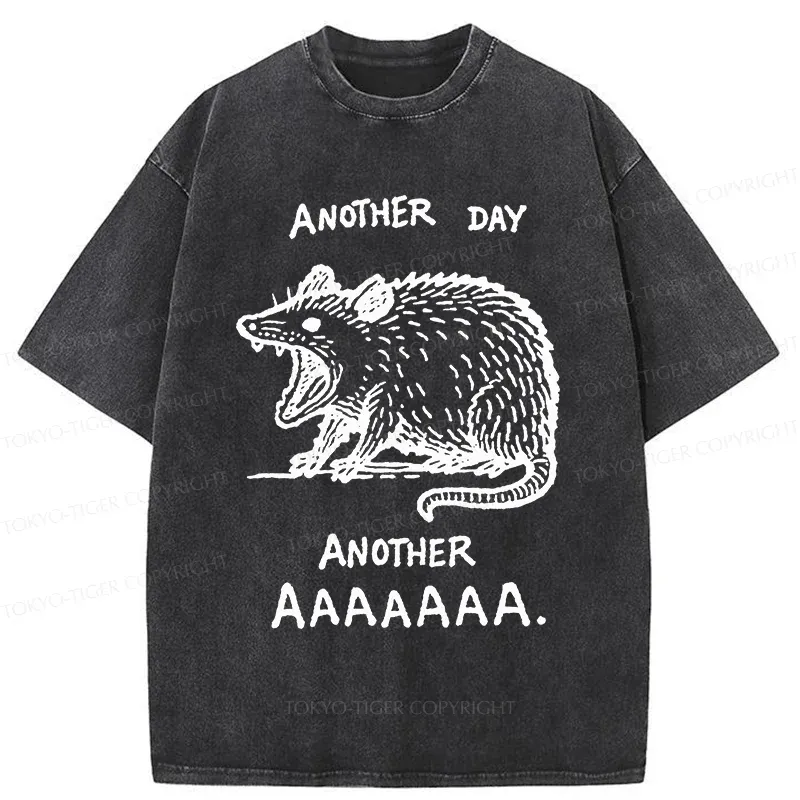 Tokyo-Tiger Screaming Possum Washed T-Shirt