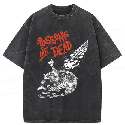Tokyo-Tiger Possums Don't Die Washed T-Shirt