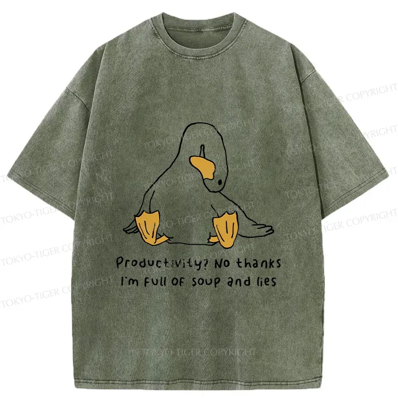 Tokyo-Tiger Unreliable Goose Washed T-Shirt