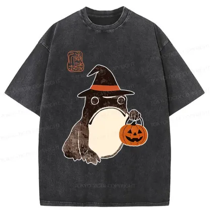 Tokyo-Tiger Halloween Frog Washed T-Shirt
