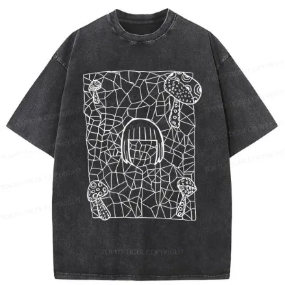 Tokyo-Tiger Mushrooms And Artist Washed T-Shirt