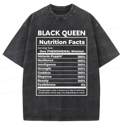 Tokyo-Tiger Queen Ingredients Washed T-Shirt