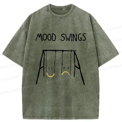 Tokyo-Tiger Swing Changes Your Mood Washed T-Shirt