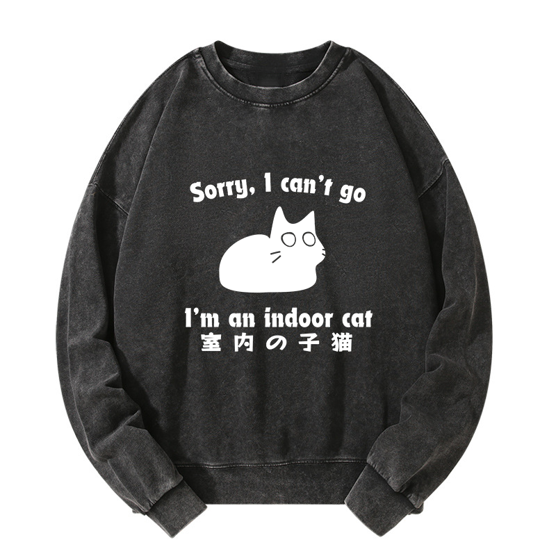 Tokyo-Tiger Indoor Kitten Washed Sweatshirt