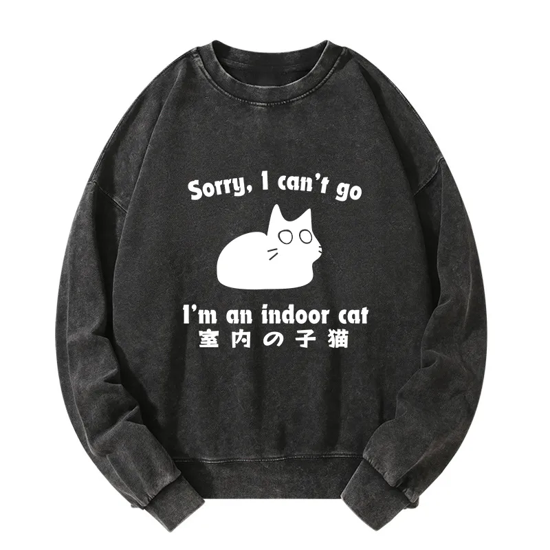 Tokyo-Tiger Indoor Kitten Washed Sweatshirt