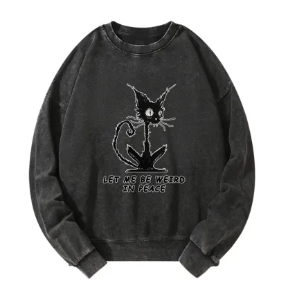 Tokyo-Tiger Cat Gradually Became Strange Washed Sweatshirt
