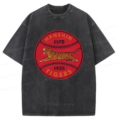 Tokyo-Tiger Osaka Tigers Japanese Washed T-Shirt