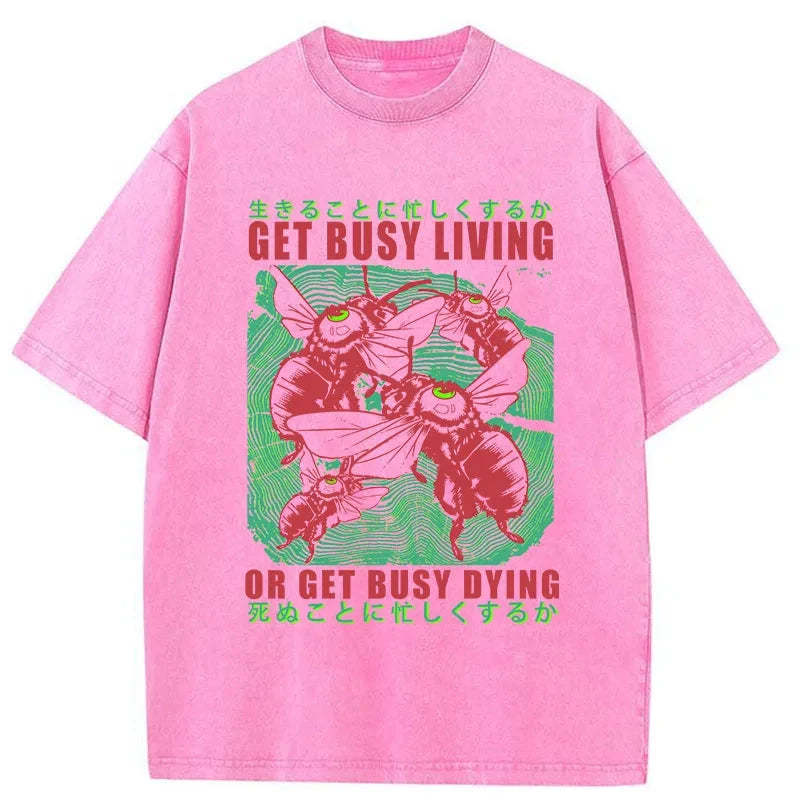 Tokyo-Tiger Busy Bee Japanese Washed T-Shirt