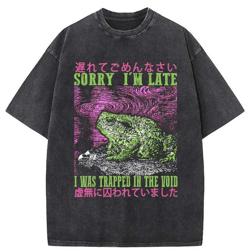 Tokyo-Tiger A Frog In Distress Japanese Washed T-Shirt Sale
