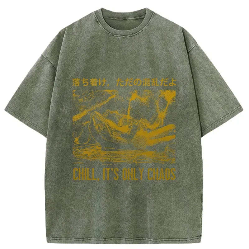 Tokyo-Tiger Cool Frog Japanese Washed T-Shirt Sale