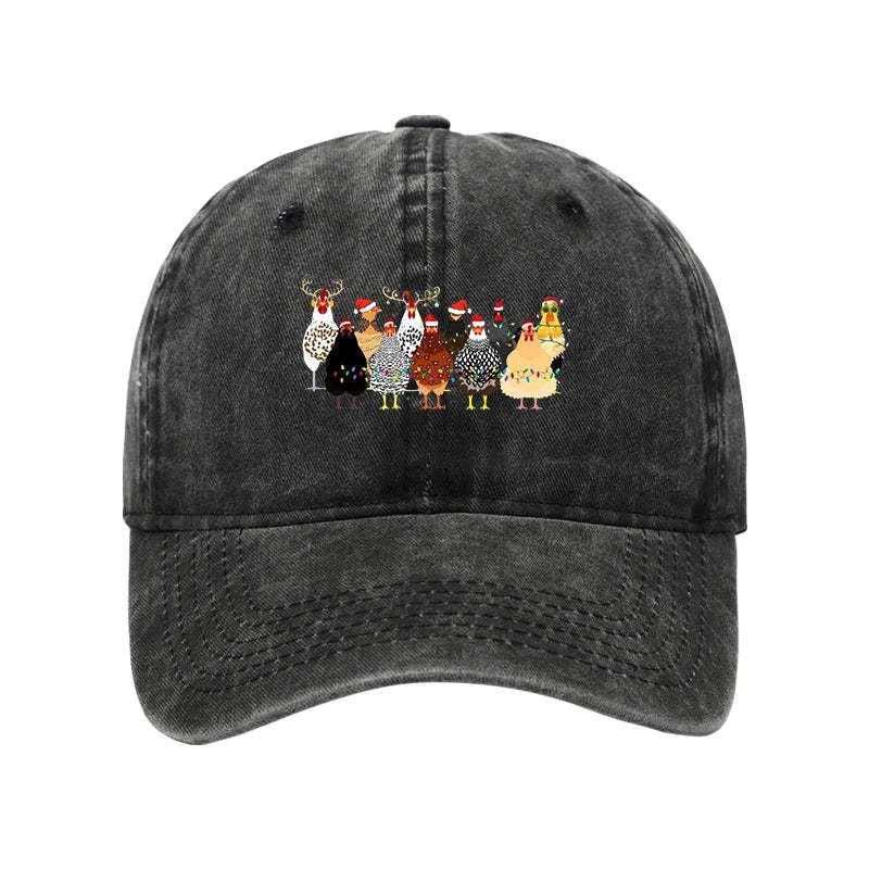 Tokyo-Tiger A Flock Of Christmas Chickens Washed Cap-tokyo-tiger