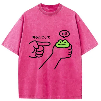 Tokyo-Tiger Japanese Dishonest Frog Washed T-Shirt