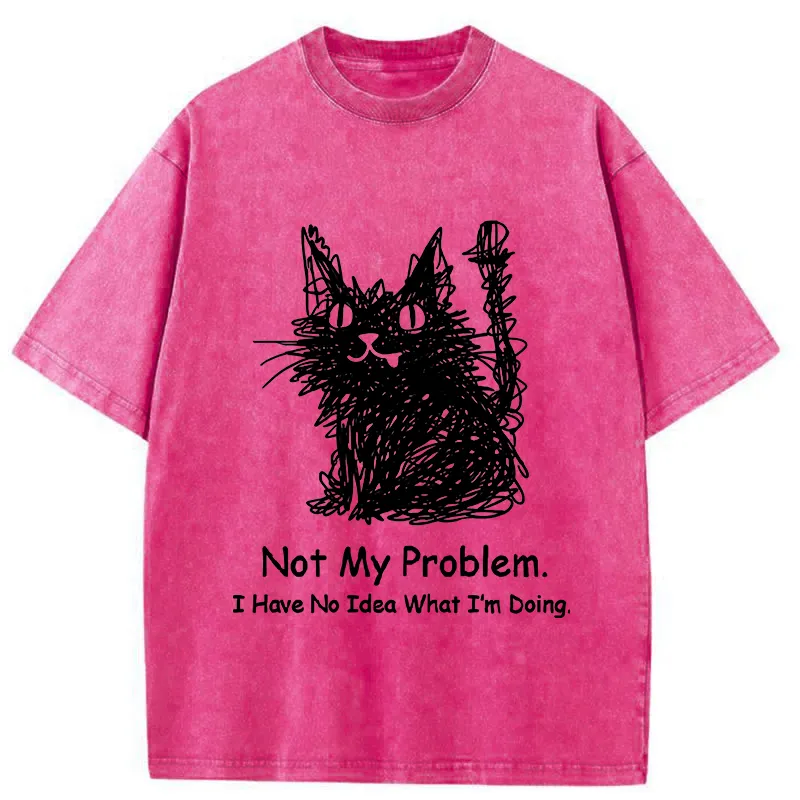 Tokyo-Tiger Cats Never Make Mistakes Washed T-Shirt