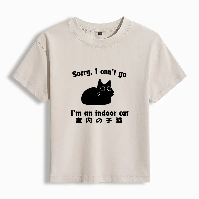 Tokyo-Tiger Indoor Kitten Women's Washed T-shirt