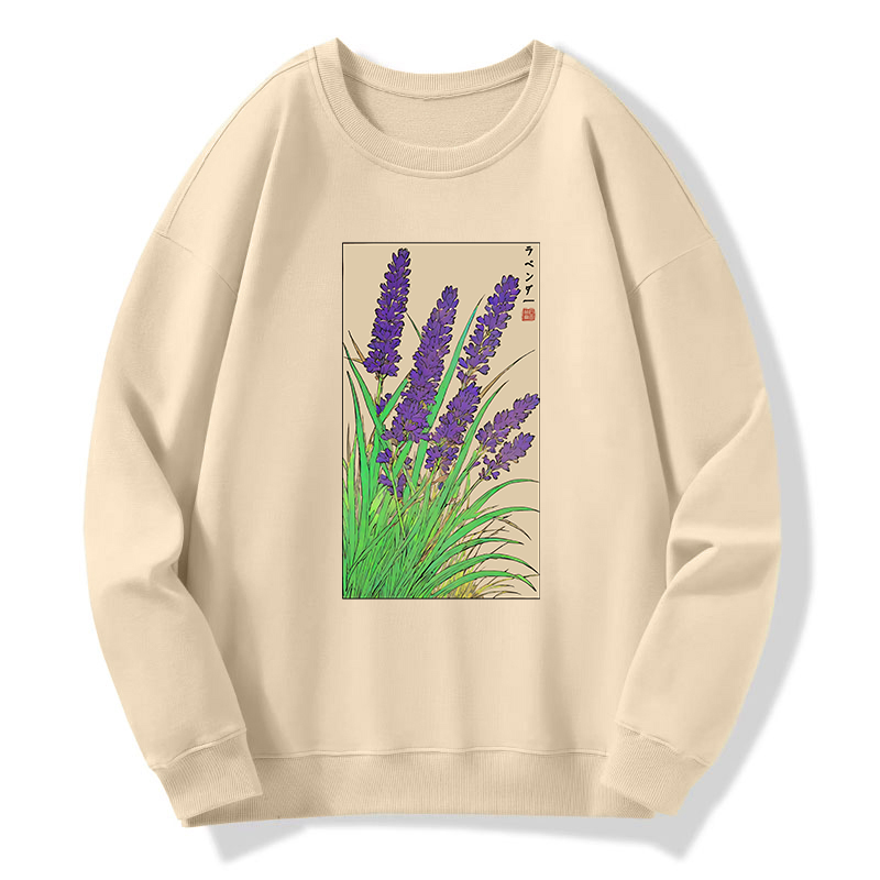 Tokyo-Tiger Japanese Lavender Classic Sweatshirt