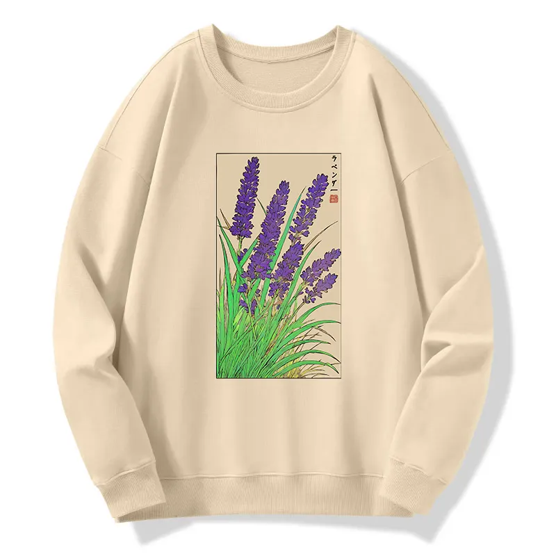 Tokyo-Tiger Japanese Lavender Classic Sweatshirt