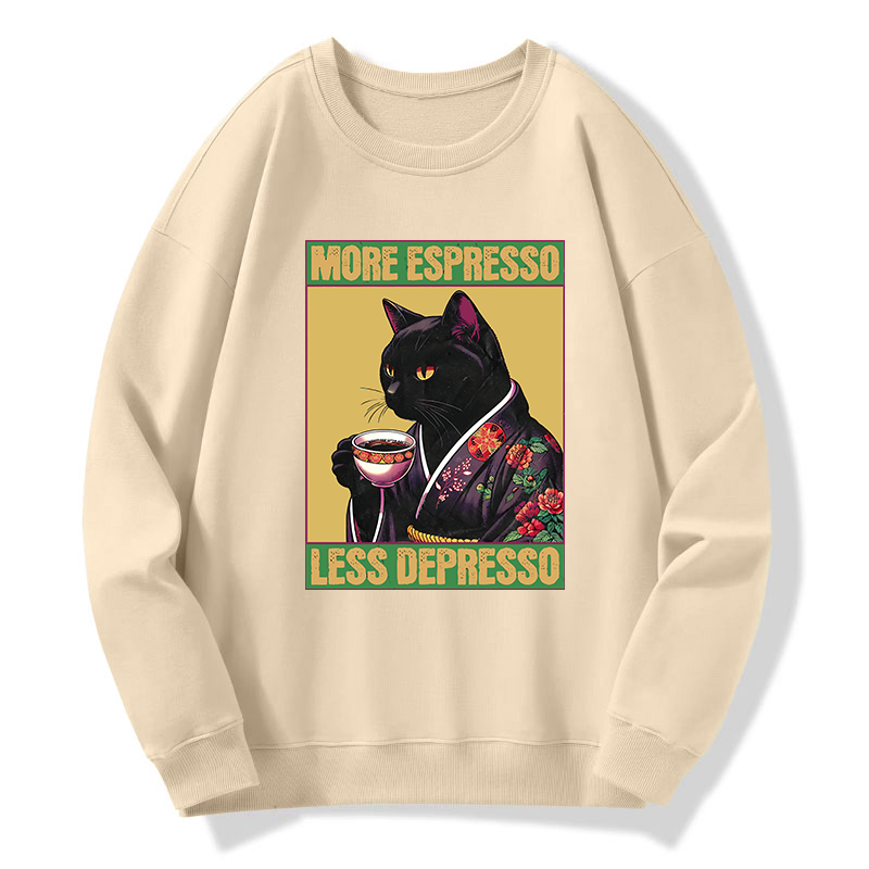 Tokyo-Tiger Up Caffeine Down Depression Classic Sweatshirt