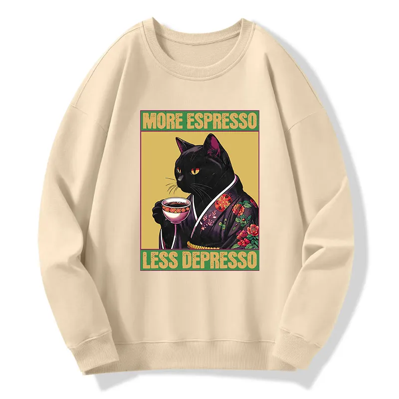 Tokyo-Tiger Up Caffeine Down Depression Classic Sweatshirt