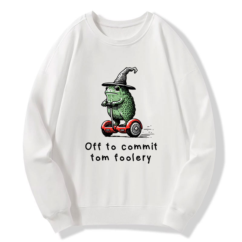 Tokyo-Tiger Frog Riding A Balance Scooter Classic Sweatshirt