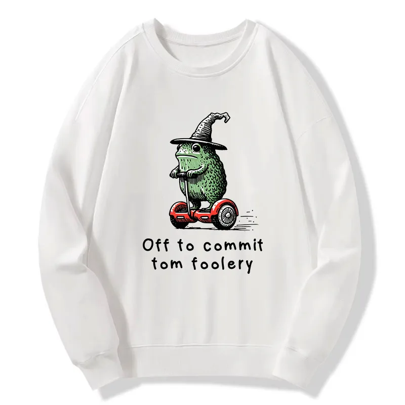 Tokyo-Tiger Frog Riding A Balance Scooter Classic Sweatshirt