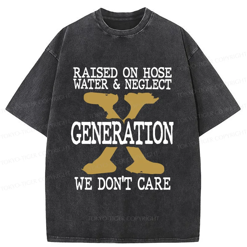 Tokyo-Tiger Generation X Funny Washed T-Shirt