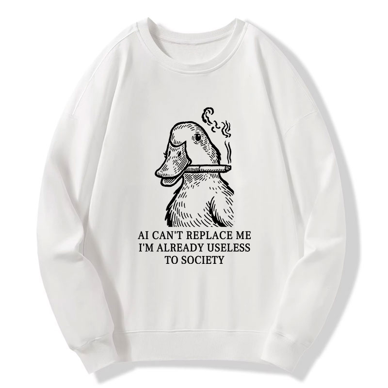 Tokyo-Tiger Smoking Duck Funny Classic Sweatshirt