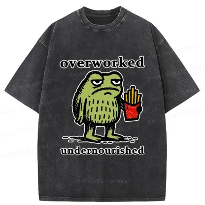 Tokyo-Tiger Decadent And Tired Frog Washed T-Shirt