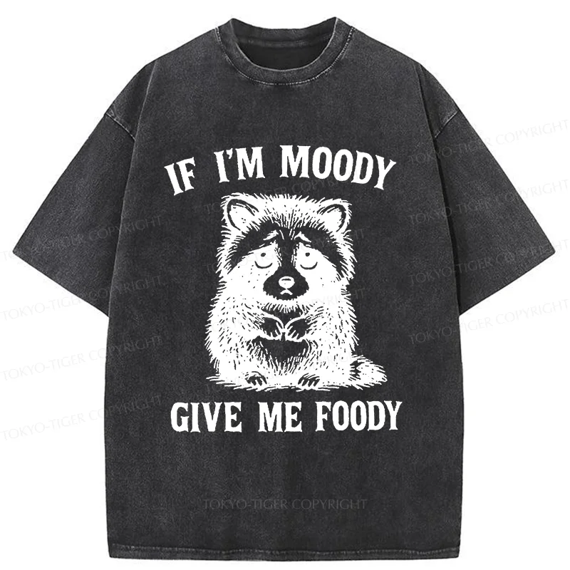 Tokyo-Tiger Raccoons Waiting To Be Fed Washed T-Shirt