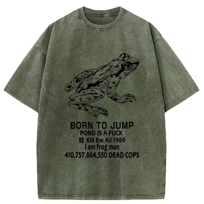 Tokyo-Tiger Born To Jump Washed T-Shirt
